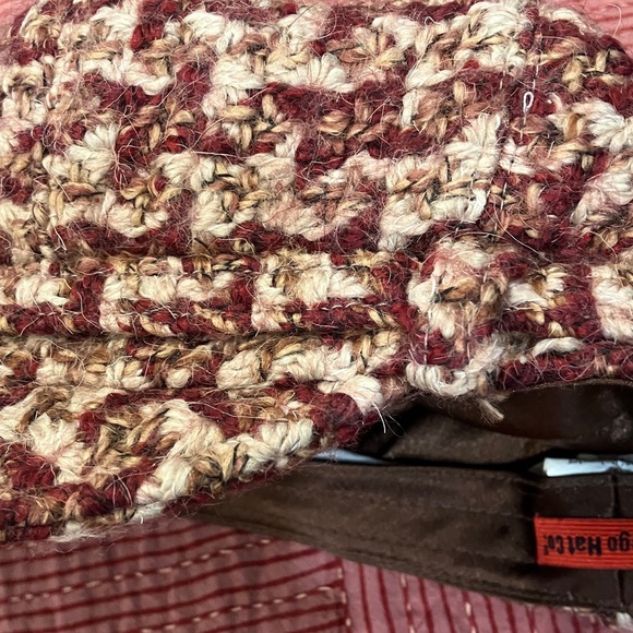 San Diego Hat Company WOOL Red and Cream Tweed Cap - Picture 10 of 12